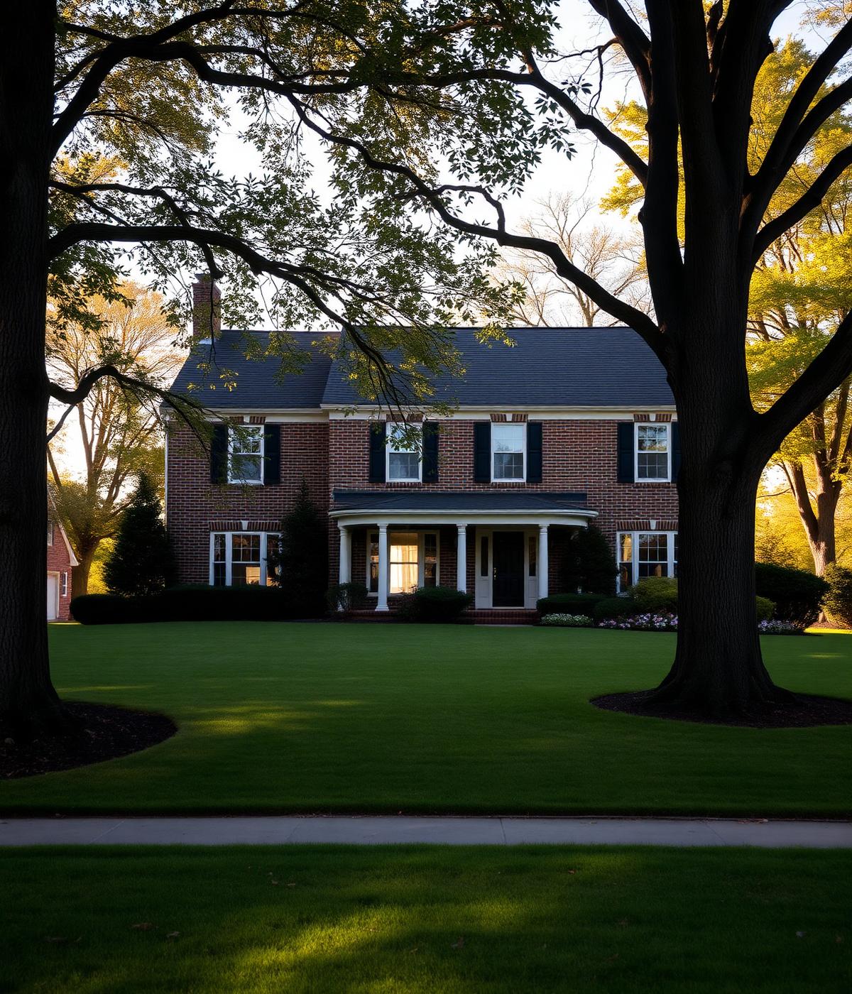 A classic Michigan home in warm daylight.